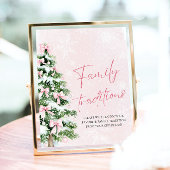 Pink Bows Weihnachtsbaum Familie Tradition Spiel Poster
