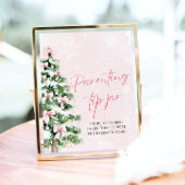 Pink Bows Weihnachtsbaum Parentation Tip Jar Spiel Poster