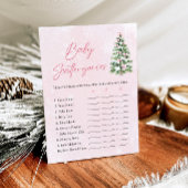 Pink Bows Weihnachtsdusche Geschenkartikel Spiel Einladung