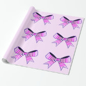 Pink Bows Wrapper Paper Geschenkpapier (Ungerollt)