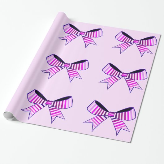 Pink Bows Wrapper Paper Geschenkpapier (Ungerollt)