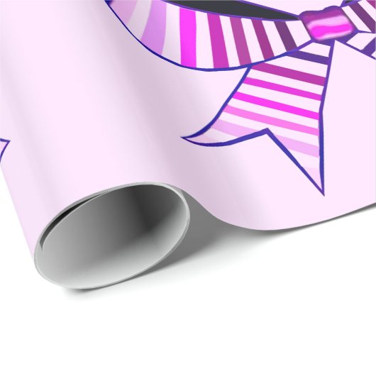 Pink Bows Wrapper Paper Geschenkpapier (Rolleneckpunkt)