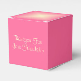Pink Box mit Cream Star.Thankyou Bevorzugung Box Geschenkschachtel