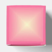 Pink Box mit Cream Star.Thankyou Bevorzugung Box Geschenkschachtel (Oben)