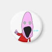 Pink brainwashed puppet pointing magnet (Vorne)