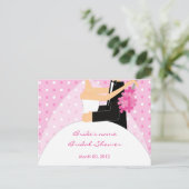 Pink Brautparty Advisor Cards Hinweiskarte (Stehend Vorderseite)