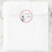 Pink Brautparty Danke Stickers (Tasche)