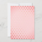 Pink Brautparty Teapot Danke Karte (Rückseite)