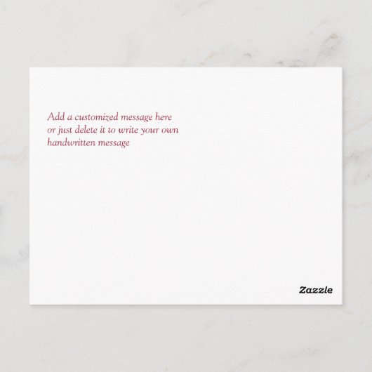 Pink Brautparty Tee Party Vielen Dank Postkarte (Rückseite)