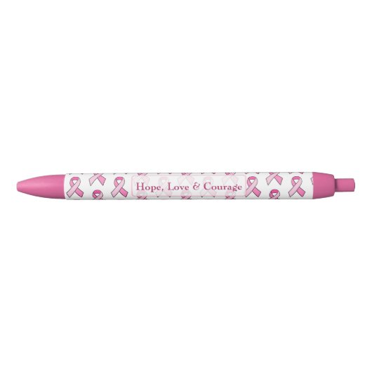 Pink Breast Cancer Awareness Ribbon Pen Kugelschreiber (Vorderseite)
