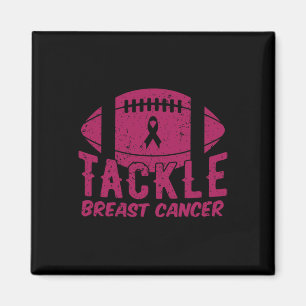 Pink Breast Cancer Footbyll bewältigen Brustkrebs Magnet