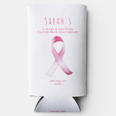 Pink Breast Cancour Survivor Fundraiser Party Selters Dosenkühler (Vorderseite)