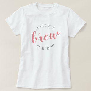 Pink Brew Crew Brauerei Junggesellinnenabschied T-Shirt