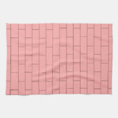 Pink Brick Design Geschirrtuch (Horizontal)