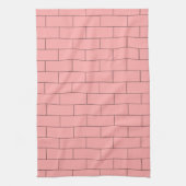 Pink Brick Design Geschirrtuch (Vertikal)