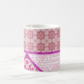 Pink Brick Paisley Tasse (Mittel)