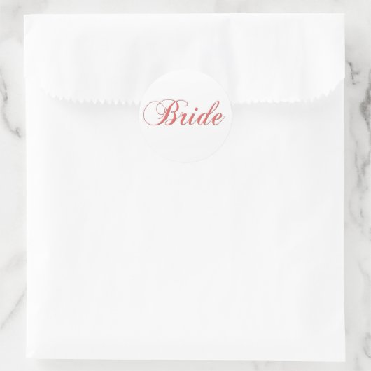 Pink Bridal Aufkleber (Tasche)