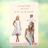 Pink Bridal Bliss Celebrate Love Happiness Wedding Fensteraufkleber (Blatt 3)