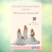 Pink Bridal Bliss Celebrate Love Happiness Wedding Fensteraufkleber (Blatt 3)