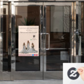 Pink Bridal Bliss Celebrate Love Happiness Wedding Fensteraufkleber (Büro Tür)