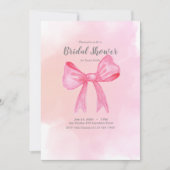 Pink Bridal Dusche Einladung Bridgerton inspiriert (Vorderseite)