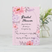 PINK BRIDAL SHOWER EINLADUNG (Stehend Vorderseite)