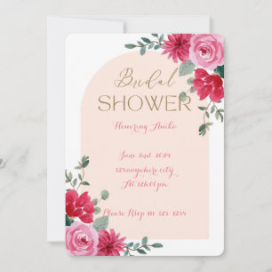 PINK BRIDAL SHOWER EINLADUNG