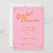 PINK BRIDAL SHOWER EINLADUNG (Vorderseite)