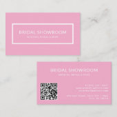 Pink Bridal Showroom Alle Unternehmen QR-Code Visitenkarte (Vorne/Hinten)