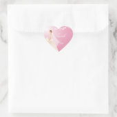 Pink Bride Brautparty Heart Sticker (Tasche)
