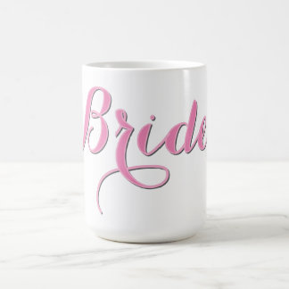 Pink Bride Coffee Tasse, Wedding Cup Geschenk für Kaffeetasse