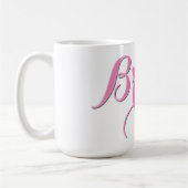 Pink Bride Coffee Tasse, Wedding Cup Geschenk für Kaffeetasse (Links)