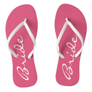 Pink Bride Flip Flops Badesandalen