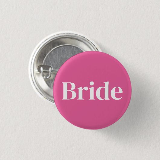 Pink Bride Junggeselinnen-Abschied Button (Vorne & Hinten)