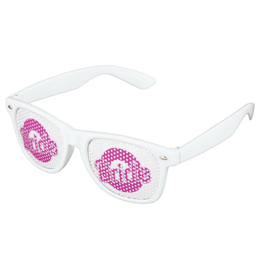 Pink Bride Partybrille (Schrägansicht)