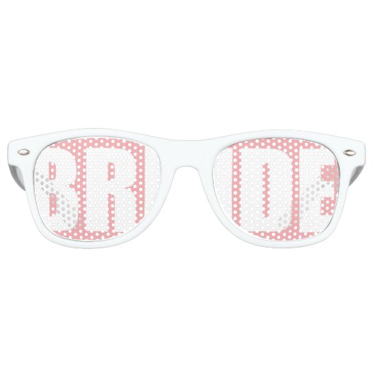 Pink Bride Shades Partybrille (Vorderseite)