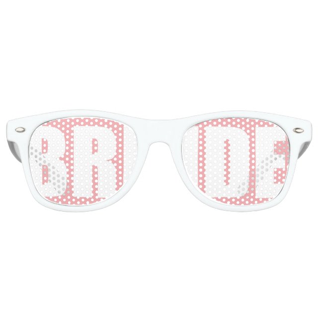 Pink Bride Shades Partybrille (Vorderseite)