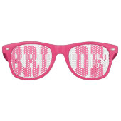 Pink BRIDE Swag Party Brille Sonnenbrille (Vorderseite)