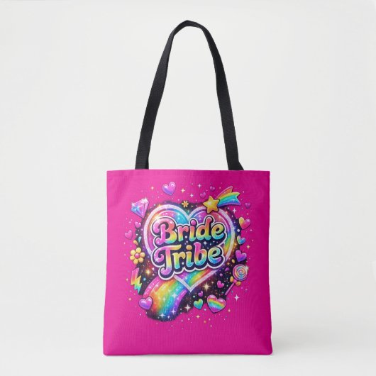 Pink Bride Tribe Bridesmaid Gift All Over Print  Tasche (Vorderseite)