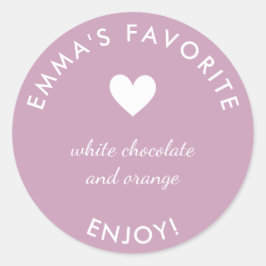 Pink Bride's Lieblingsaufkleber für Gastgeschenk H Runder Aufkleber