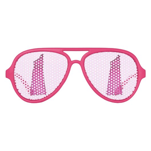 Pink Bridesmaid Bridal Attendant Wedding Party Partybrille (Vorderseite)