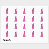 Pink Bridesmaid Dress Wedding Brautparty Sticker (Blatt)