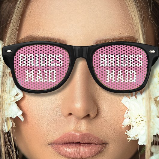 Pink Bridesmaid Junggeselinnen-Abschied Brautparty Partybrille