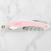 Pink Bridesmaid Personalisierte Korkschraube Kellnermesser (Vorderseite)