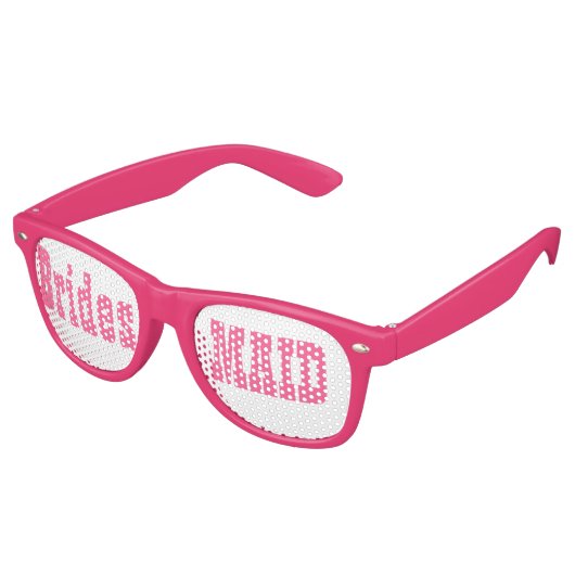 Pink Bridesmaid Swag Party Brille Partybrille (Schrägansicht)