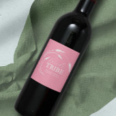 Pink Bridesmaid-Vorschlag Weinetikett