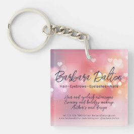 Pink Bright Bokeh Schlüsselanhänger