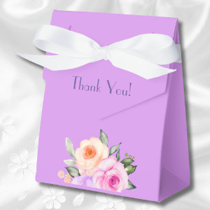 Pink Bright Rose Lilac Floral Brautparty Geschenkschachtel