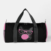Pink-Brille und Kaugummi Duffle Bag (Rückseite)