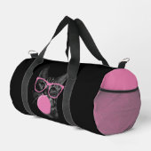 Pink-Brille und Kaugummi Duffle Bag (Rechte Ecke)